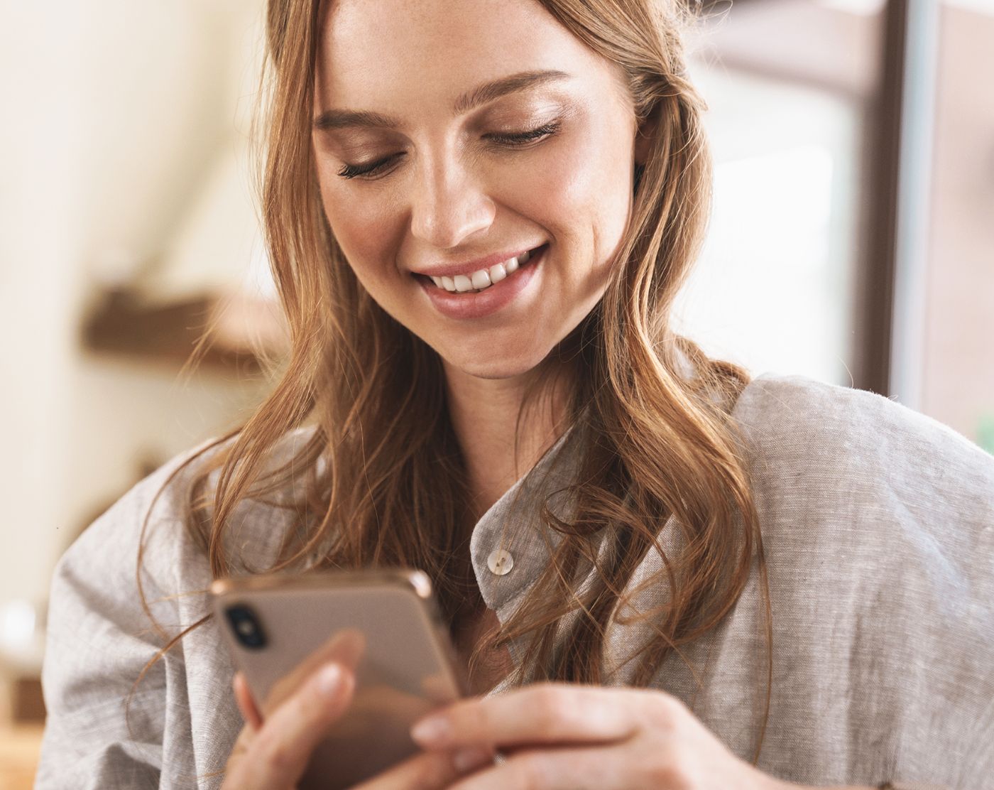 Woman on mobile phone