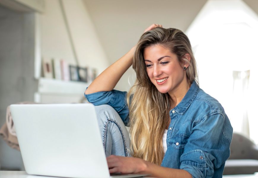 Woman on laptop